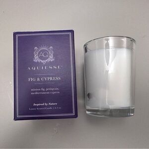 NEW Aquiesse Fig & Cypress Scented Luxury Candle